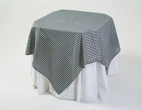 Toalha estampada Xadrez preto