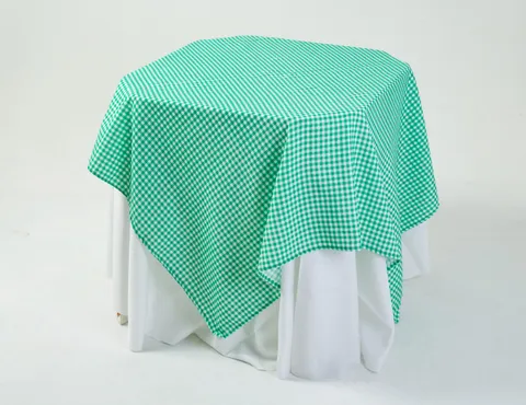 Toalha estampada Xadrez verde