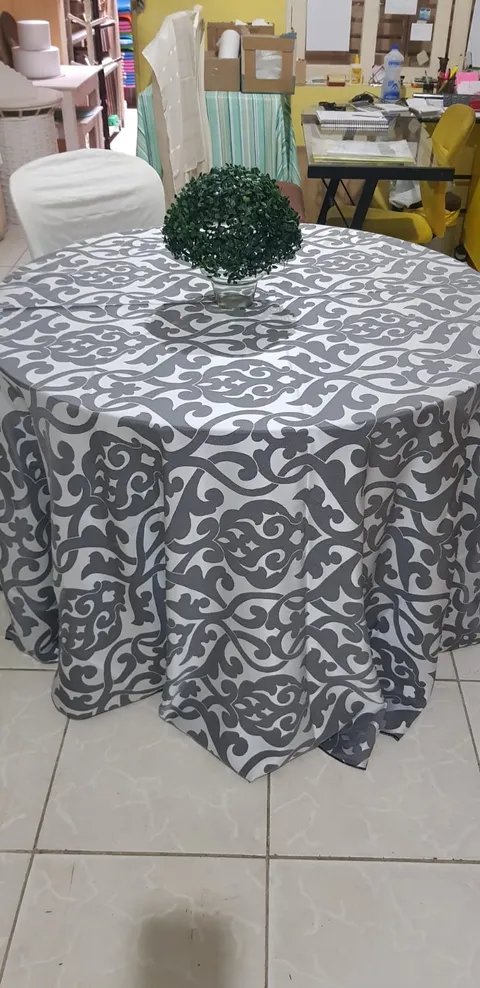 Toalha nobre Adamascada cinza