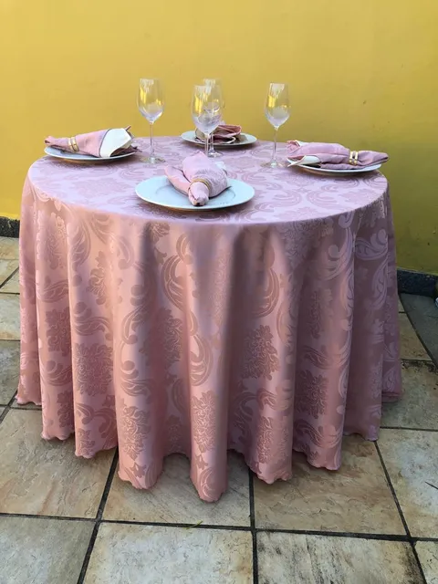 Toalha nobre Adamascada rosé